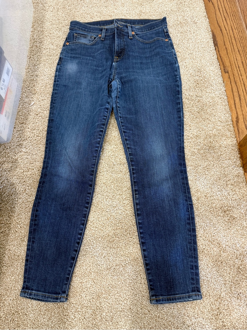 Women's Lucky Brand Dark Blue Stretch skinny ankle Jeans